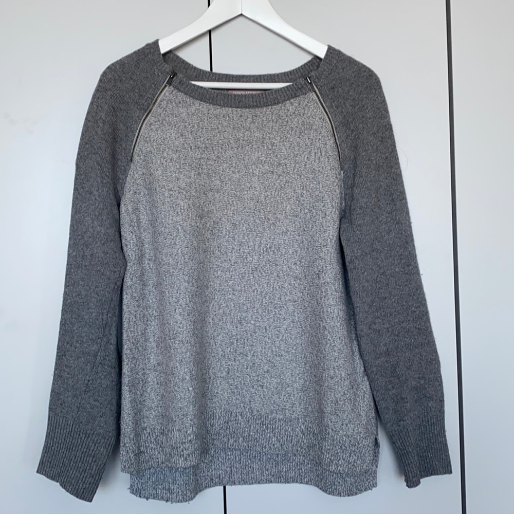 Banana Republic grey Italian yarn sweater, M
